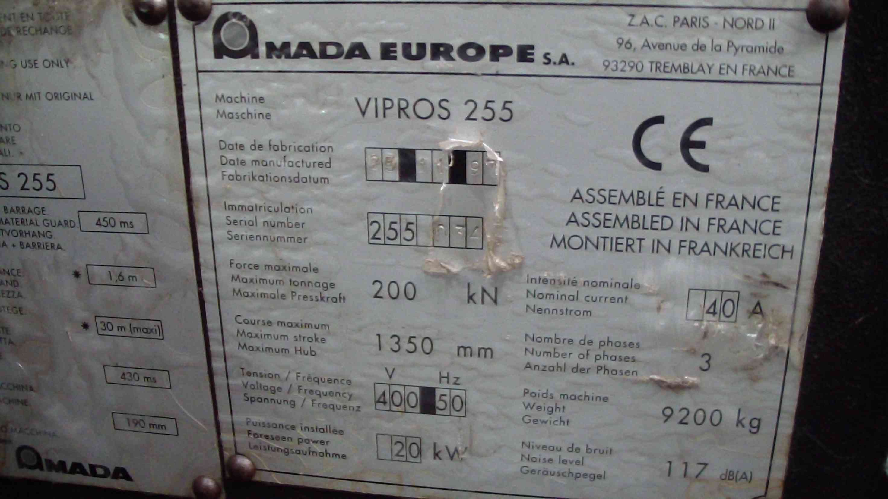 Amada Vipros 255 (1997)