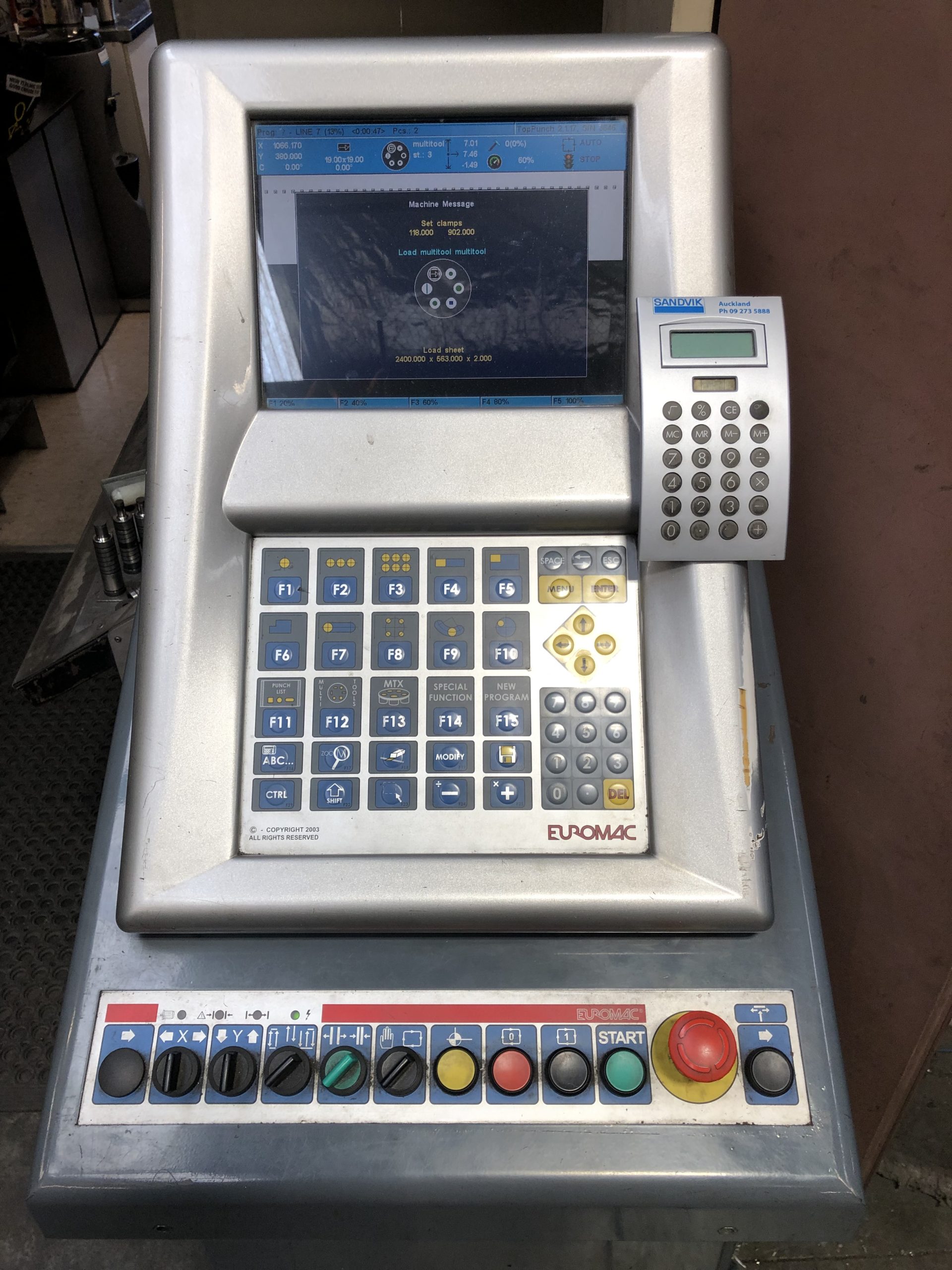 Euromac Turret Punch ZX, Model 1000/30